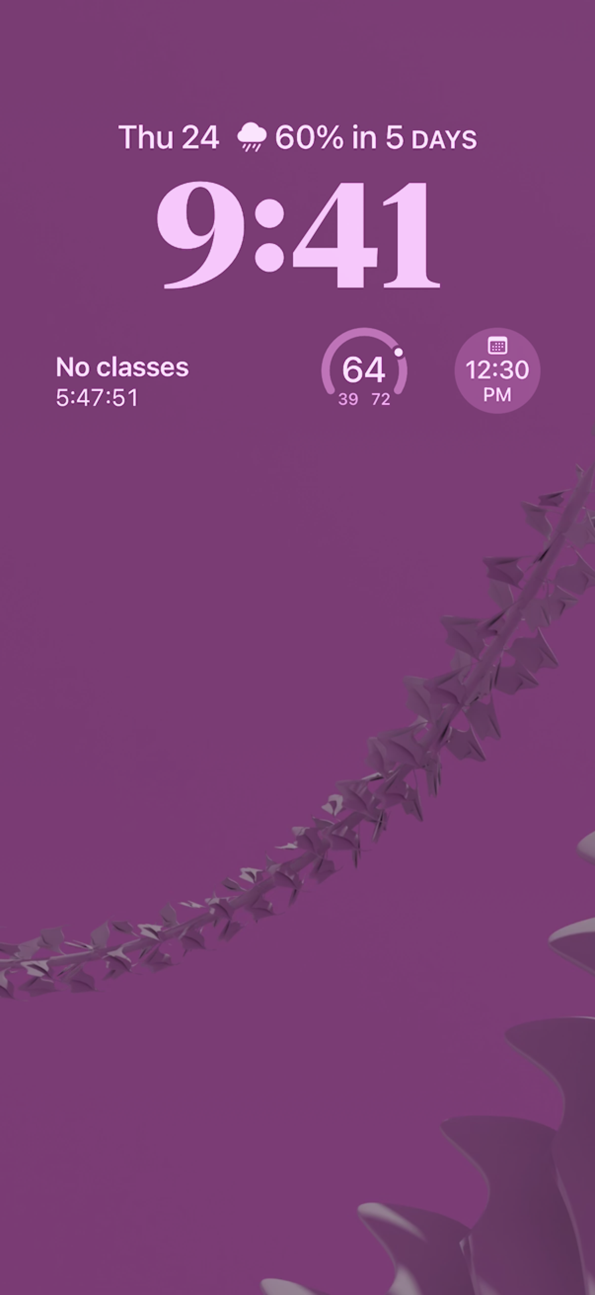 Example of a procedural plant wallpaper.